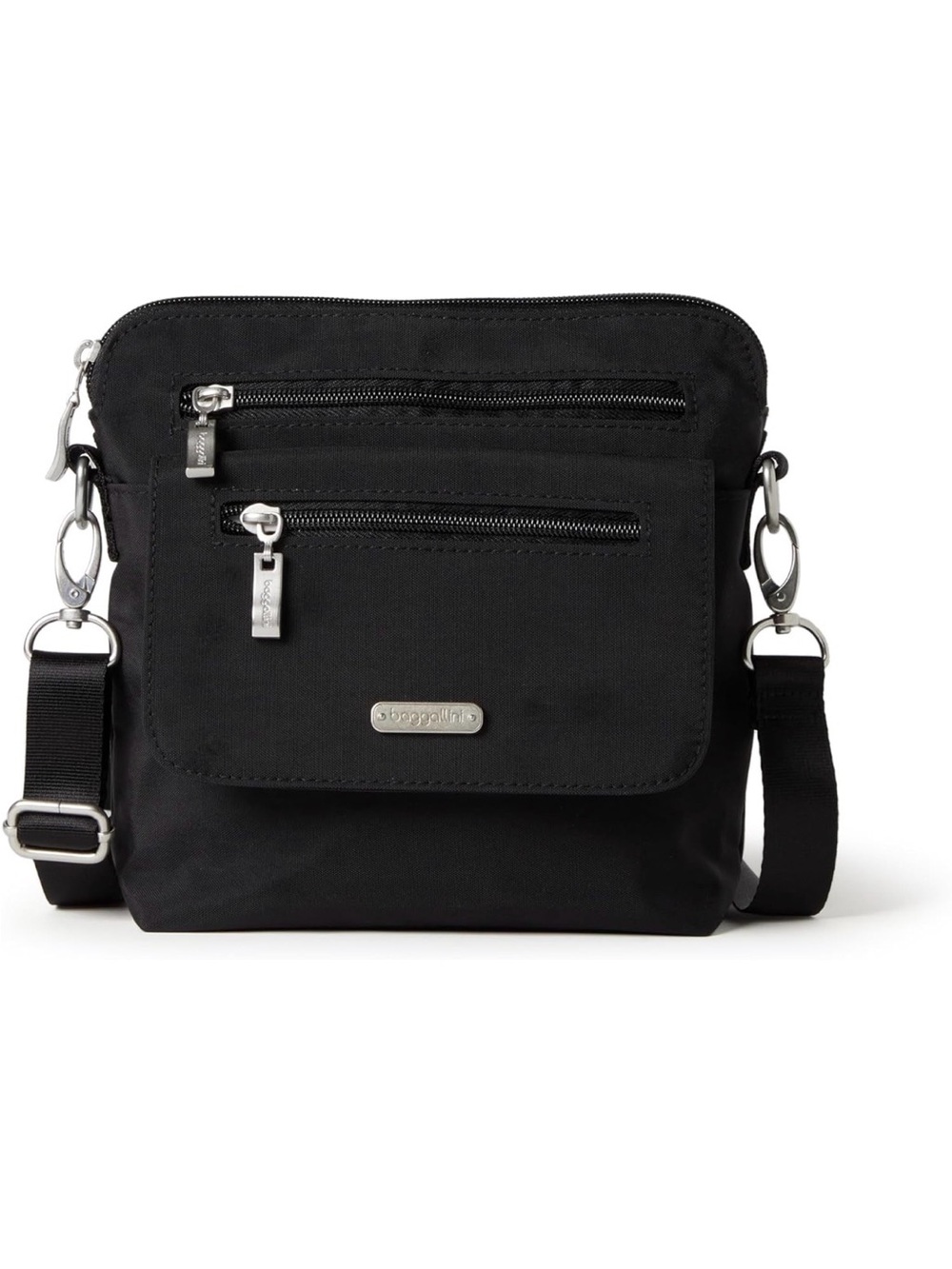 Baggallini Black Compact Crossbody Bag